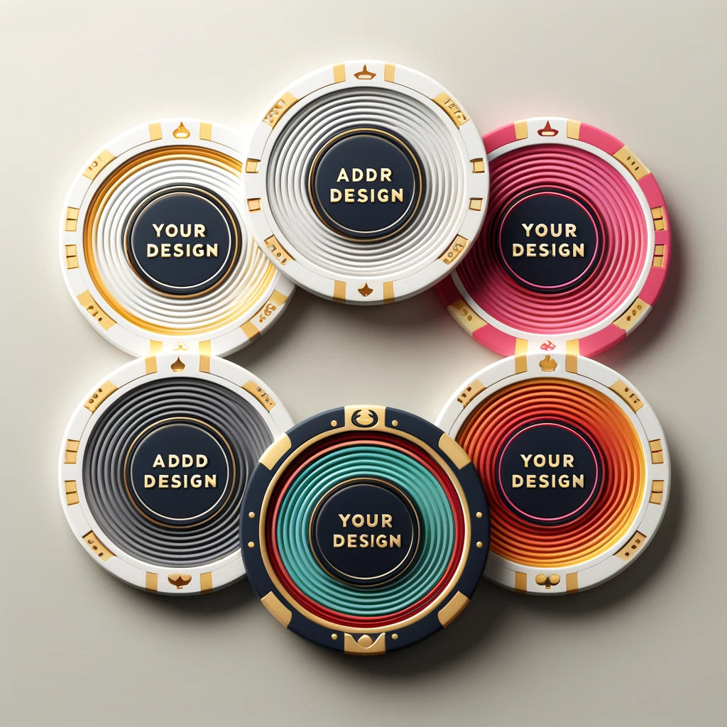 Customisable Casino Poker Chips, EPT Design, 43 mm