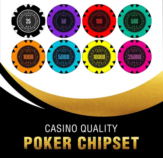 300 Poker Chips Set with High Quality Aluminium Case